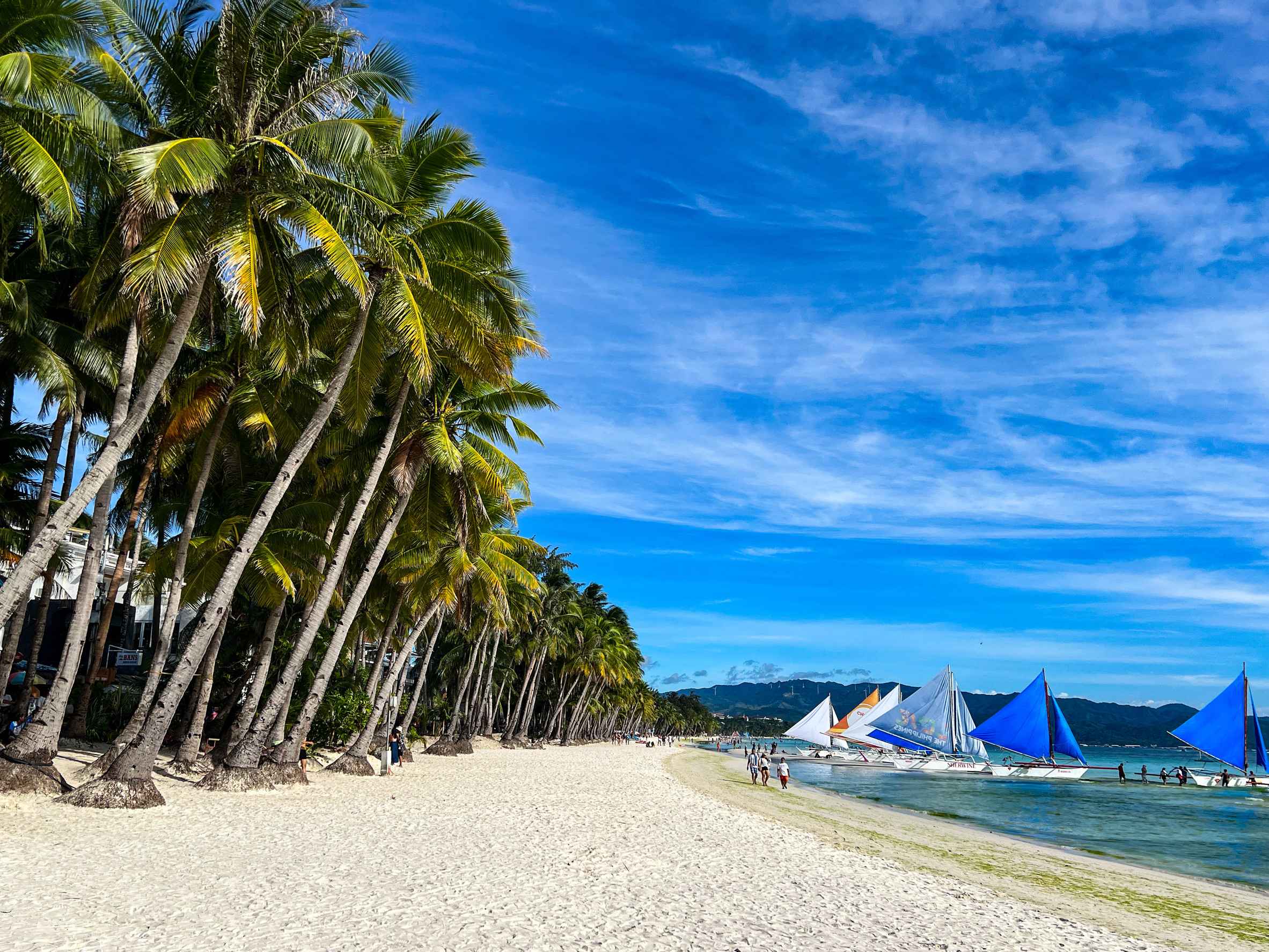 Panoramic View Of The White Beach Boracay